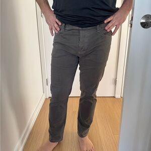 James Perse Men's Charcoal Slim Jeans, worn twice